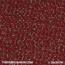 Coarse Textured Fabric - Multicolor Red