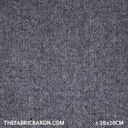 Tweed (Herringbone) - Black White