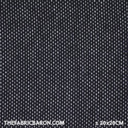 Tweed (Coarse) - Black White Stitching