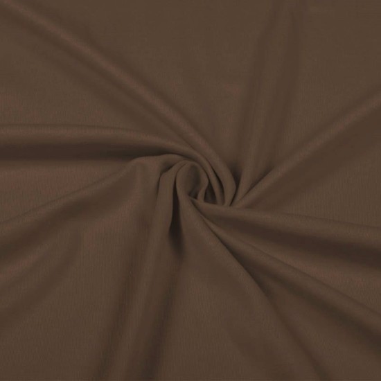 Interlockjersey (100% CO) - Chocolate Brown