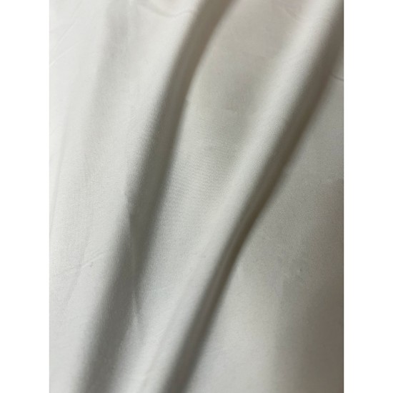 Satin Cotton Stretch Off White