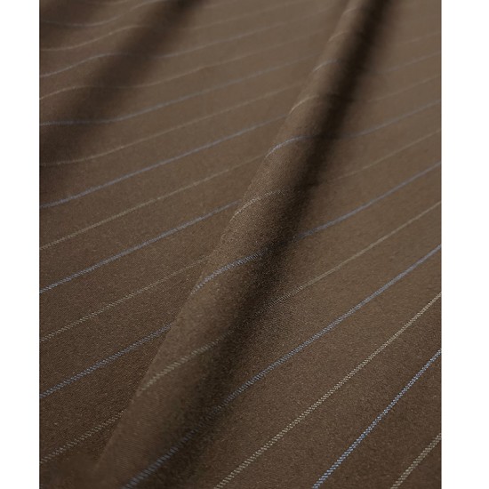 Stripes (Stretch) - Brown Str2Cm Gr Bl