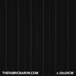 Stripes (Stretch) - Double Dash Black