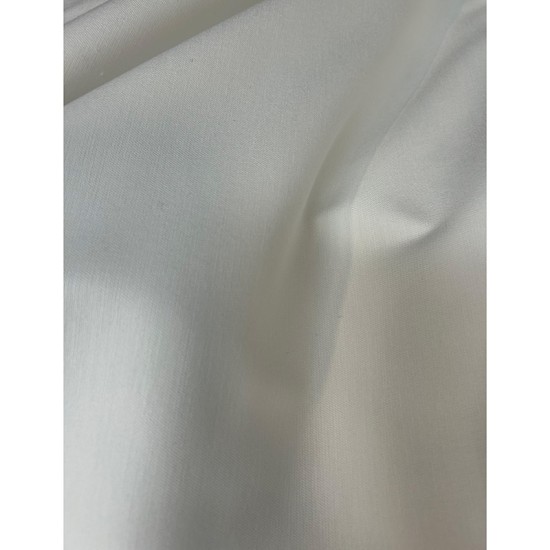 Satin Cotton Stretch - White