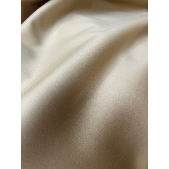 Satin Cotton Stretch - Beige