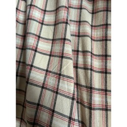 Fantasy Checked Fabric - Beige-Red