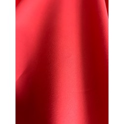 Stretch Pique Fabric - Coral Red