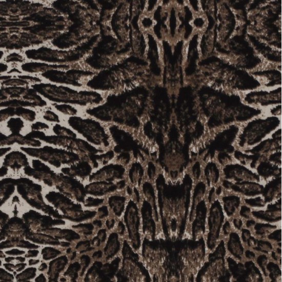 Jersey Fabric - Tiger Print Brown
