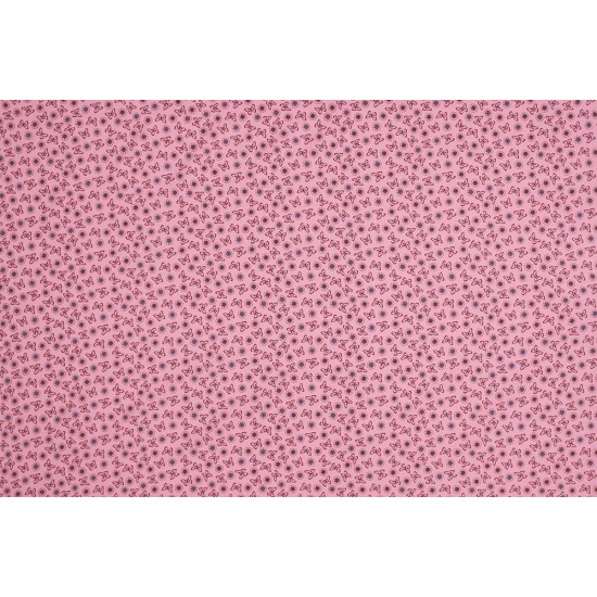 Children's Fabric - Butterflies Pink