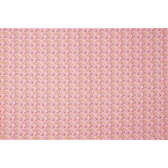 Children's Fabric - Giraffe Pink
