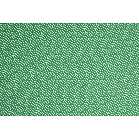 Kinderstof - Hartjes Groen Wit