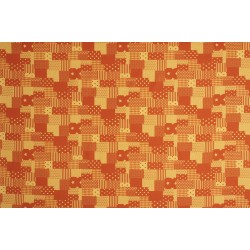 Children's Fabric - Patchwork Fabric Yellow Orange
