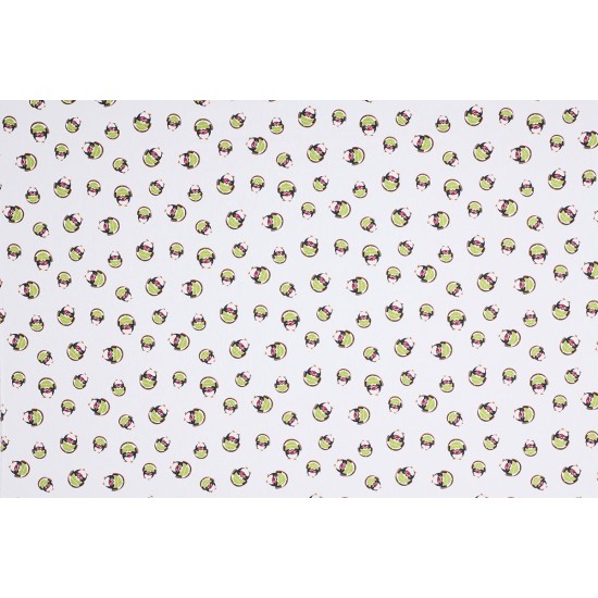 Children's Fabric - Penguin With Headphone White
