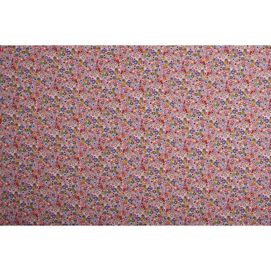 Children's Fabric - Retro Flower Pink