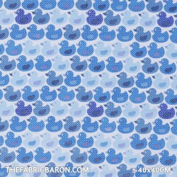 Children's Fabric - Duck Aqua