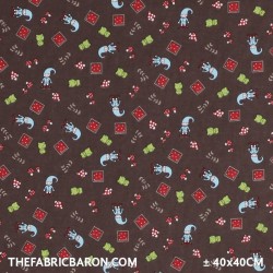 Children's Fabric - Gnome Brown