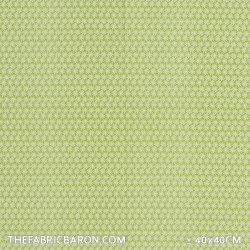 Children's Fabric - Small Flower Motif Light Green Lime