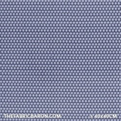 Children's Fabric - Small Flower Motif Navy Blue