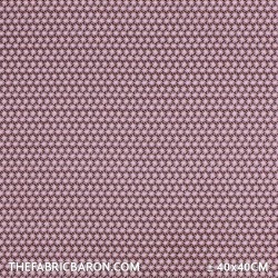 Children's Fabric - Small Flower Motif Brown Pink
