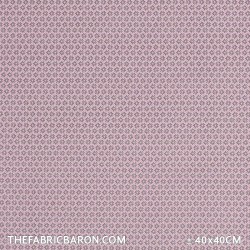 Children's Fabric - Small Flower Motif Pink Gray