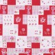 Children's Fabric - Patchwork Roses Red