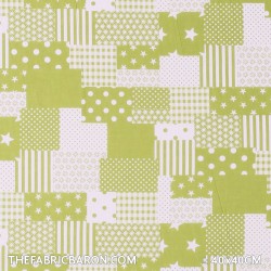 Tissu Pour Enfants - Patchwork tissu blanc de la Lime