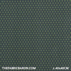 Children's Fabric - Starflower Grey Lime