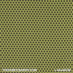 Children's Fabric - Starflower Lime Fuchsia