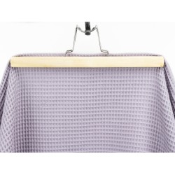 Coton gaufre - Lilas Gris