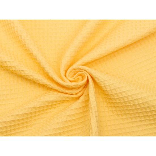Waffel Baumwolle - Weich Gelb