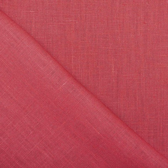 Linen Fabric Fuchsia Red