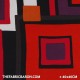Jersey Printed Smooth - Blocks Cardinal Red
