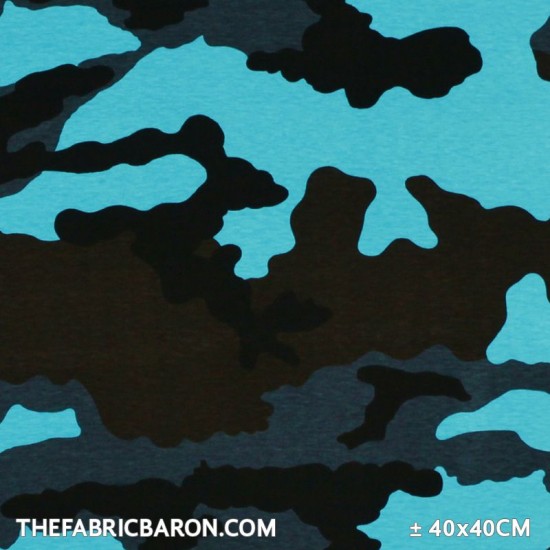 Jersey imprimé lisse - Camouflage Digital