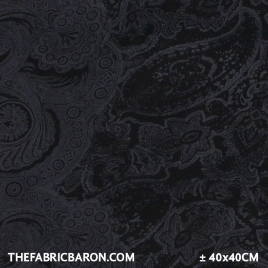 Jersey imprimé lisse - Fantasy de bord noir brun