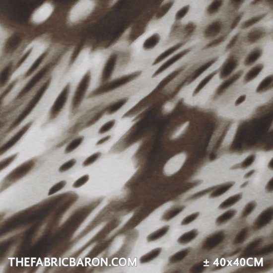 Jersey gedruckt glatt - Vage Beige Leopard