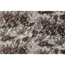 Jersey Printed Smooth - Vague Beige Leopard