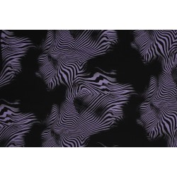 Jersey Printed Smooth - Zebra Stripes Black Stripes