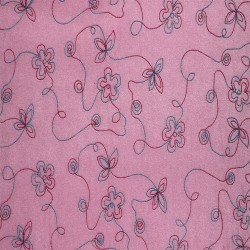 Fleece - Pink Flower