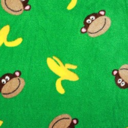 Fleece - Monkeys Green