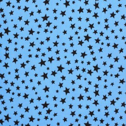 Star Fabric - Baby Blue Brown
