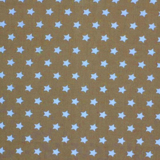 Tissu étoile - Beige 9 mm