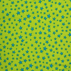 Star Fabric - Lime Aqua