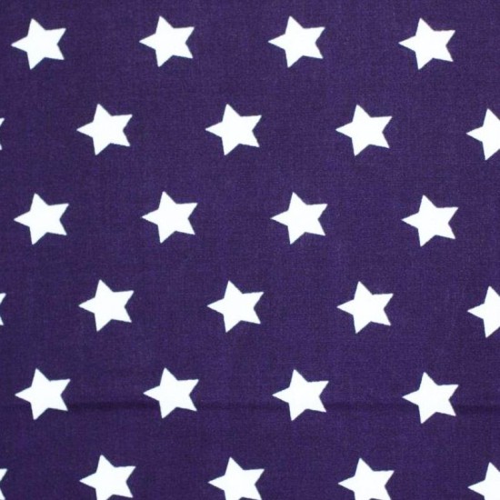 Tissu étoile - Violet 20 mm