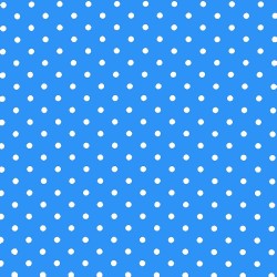 Polka Dot Fabric - Aqua / White 7mm