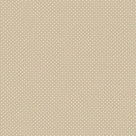 Polka Dot Fabric - Beige / White 2mm