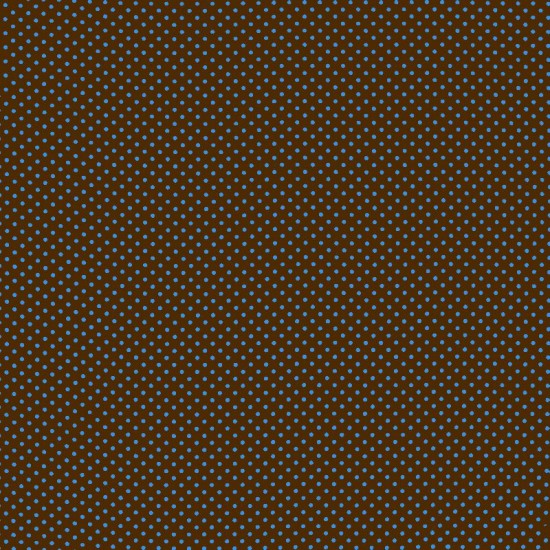 Polka Dot Fabric - Brown / Aqua 2mm