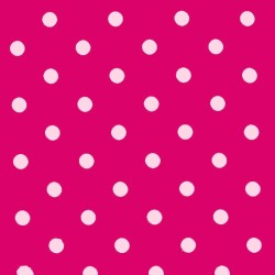 Polka Dot Fabric - Fuchsia / Pink 18mm