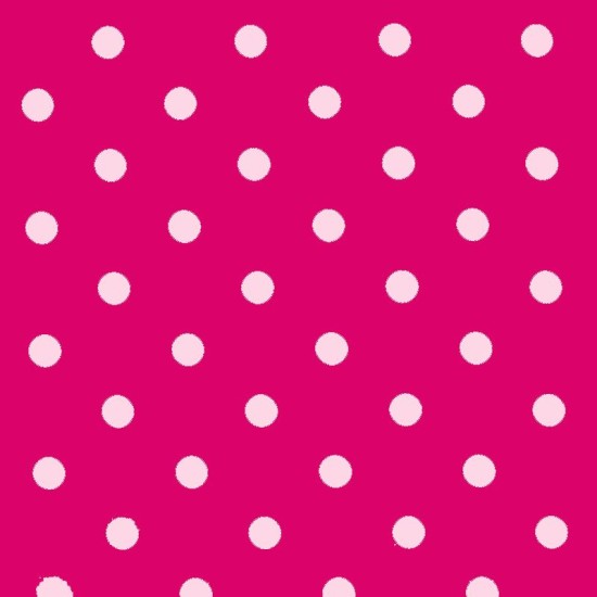 Polka Dot Stof - Fuchsia / roze 18mm