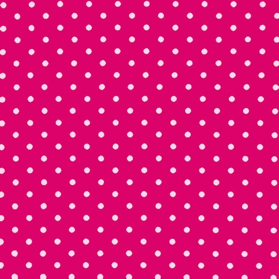 Polka Dot Fabric - Fuchsia / Pink 7mm