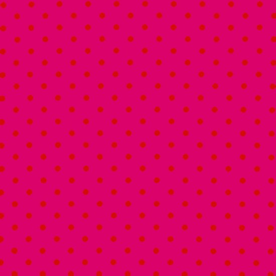 Polka Dot Stof - Fuchsia / rood 7mm